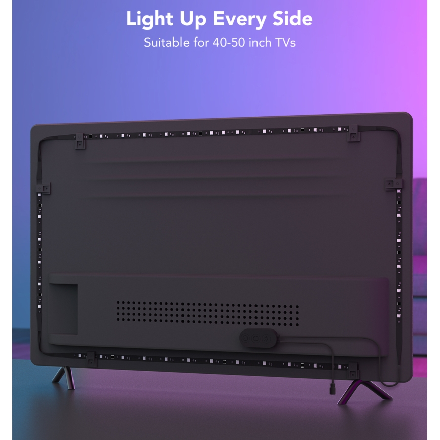 Govee - TV 40-50 Smart RGBIC LED Backlight with Wi-Fi