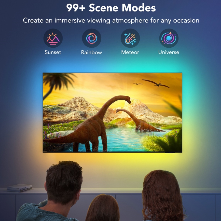 Govee - TV 55-65 SMART RGBIC LED Backlight Wi-Fi