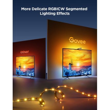 Govee - TV Backlight 3 Lite TV 75-85 SMART LED backlight RGBICW Wi-Fi IP67