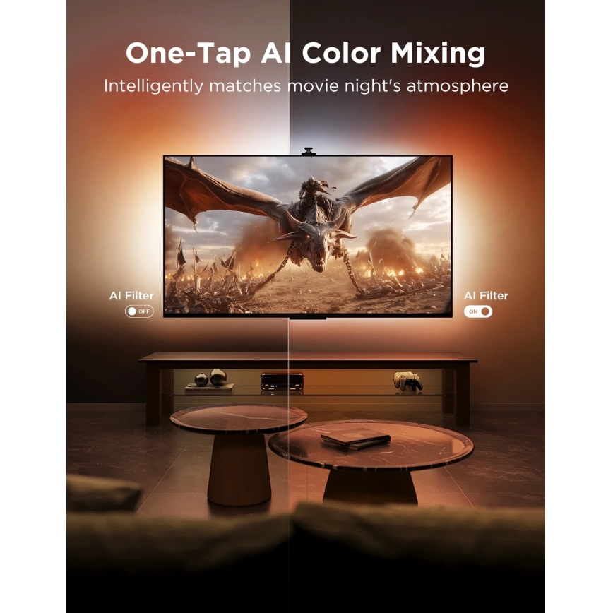 Govee - TV Backlight 3 Pro 55-65 SMART RGBIC LED Backlight with Wi-Fi