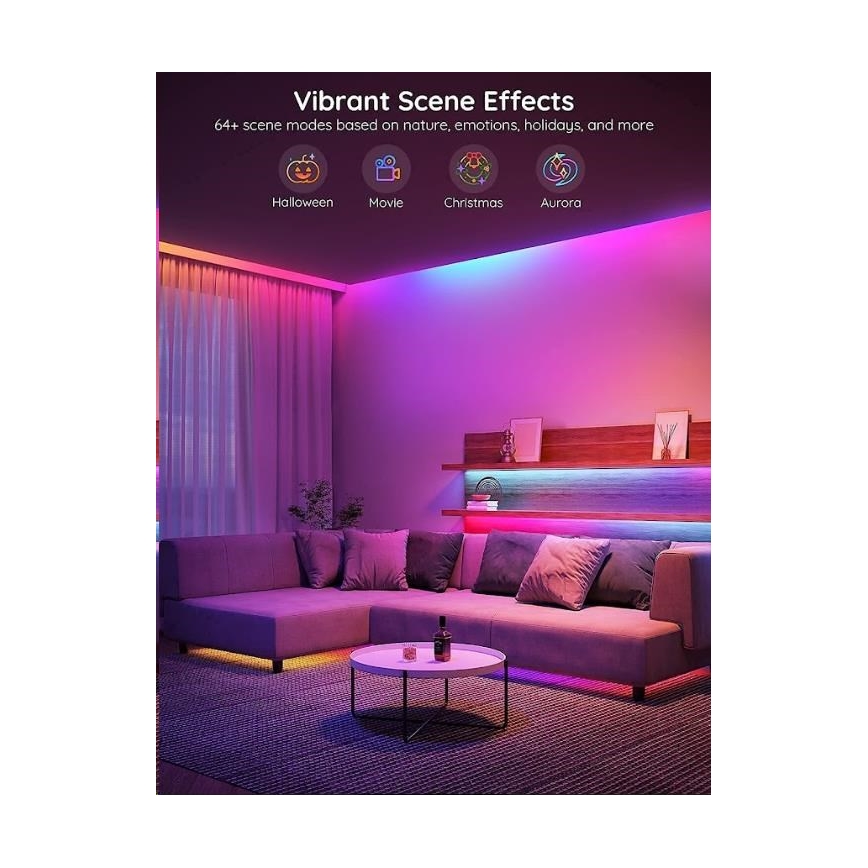 Govee - Wi-Fi RGBIC PRO Smart LED strip 10m