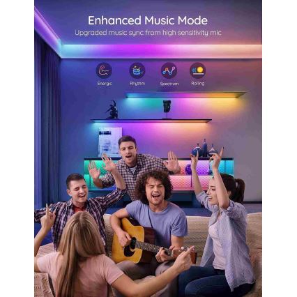 Govee - Wi-Fi RGBIC Smart PRO LED strip 10m - extra durable