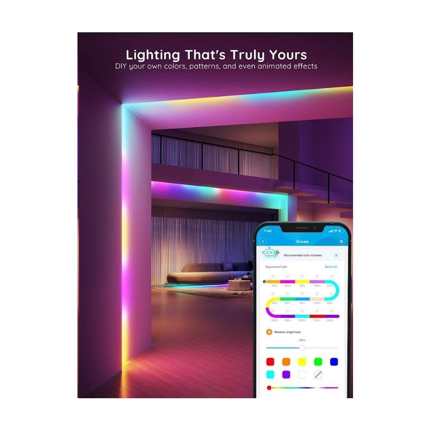 Govee - Wi-Fi RGBIC Smart PRO LED strip 5m
