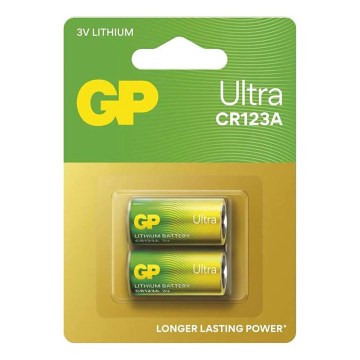 GP LITHIUM CR123A 3V Lithium Battery, 1400 mAh
