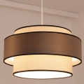 GRACE cable-suspended pendant light 1x E27/60W/230V, Ø 40 cm, cream/grey