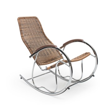 GRACEA Brown Rocking Chair