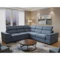 GRANADA Reversible Corner Sofa Bed with Storage, Blue