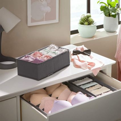 GRANT Drawer Organizer for Clothing, Grey