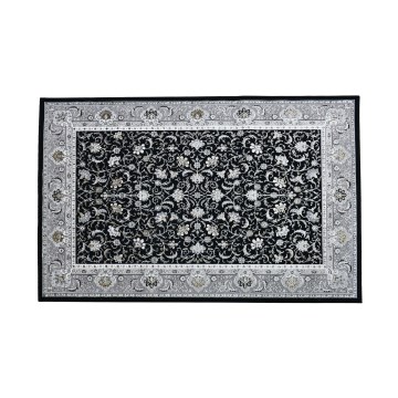 GRECE Oriental Rug 120x170 cm 2150 g/m2 Black/Silver