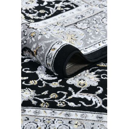 GRECE Oriental Rug 120x170 cm 2150 g/m2 Black/Silver