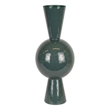 Green metal vase 60x25 cm