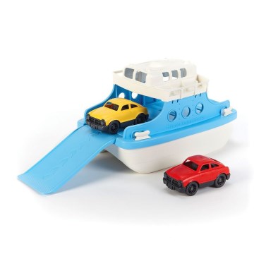 Green Toys - Ferry with cars white/blue