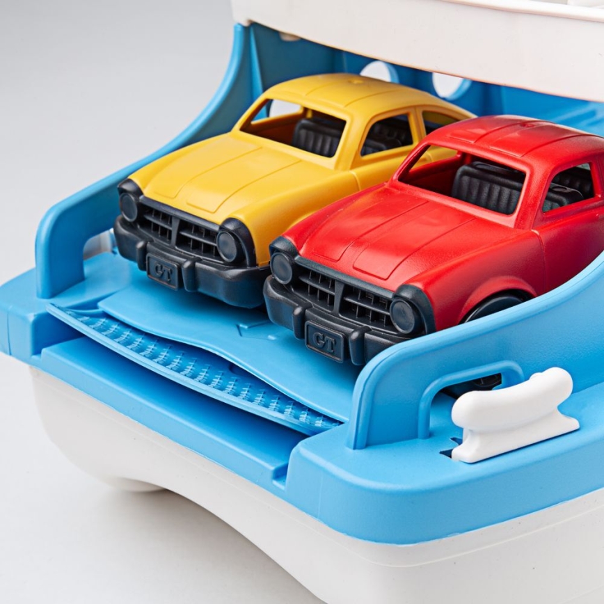 Green Toys - Ferry with cars white/blue