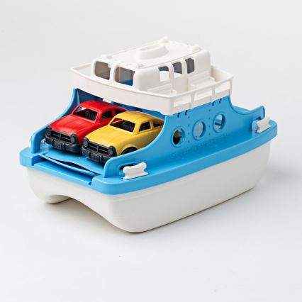 Green Toys - Ferry with cars white/blue