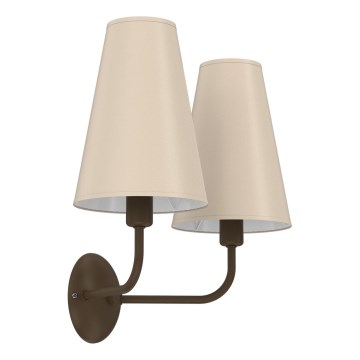 GRENADA Wall Light 2xE14/15W/230V Beige