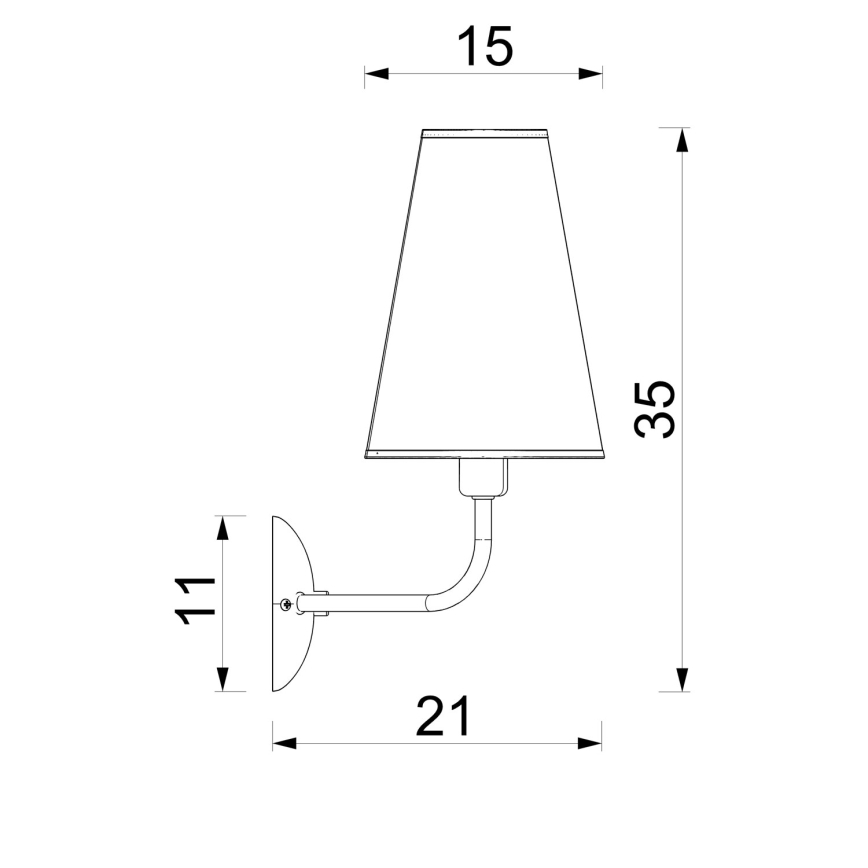 GRENADA Wall Light 2xE14/15W/230V Beige