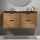 GRIBSKOV 120 cm Bathroom Cabinet with Washbasin - Beige/Oak/Black