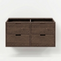 GRIBSKOV 120 cm Under-Sink Bathroom Vanity Unit – Brown/Oak