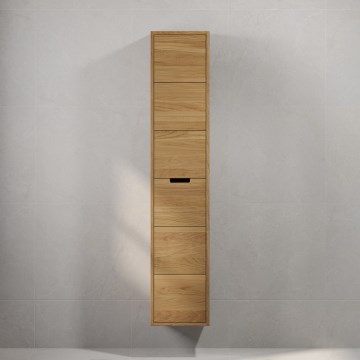 GRIBSKOV 175 cm Bathroom Cabinet, Beige/Oak