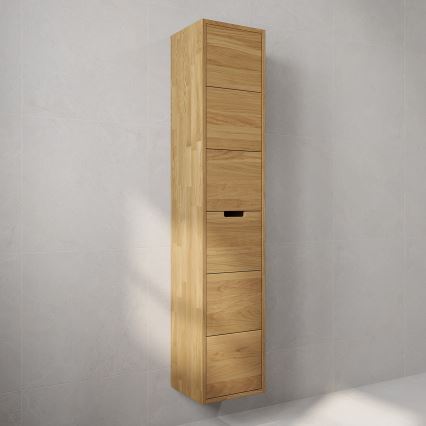 GRIBSKOV 175 cm Bathroom Cabinet, Beige/Oak