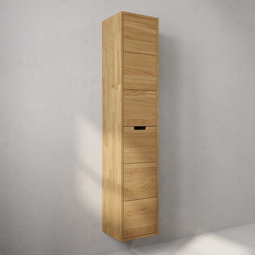 GRIBSKOV 175 cm Bathroom Cabinet, Beige/Oak