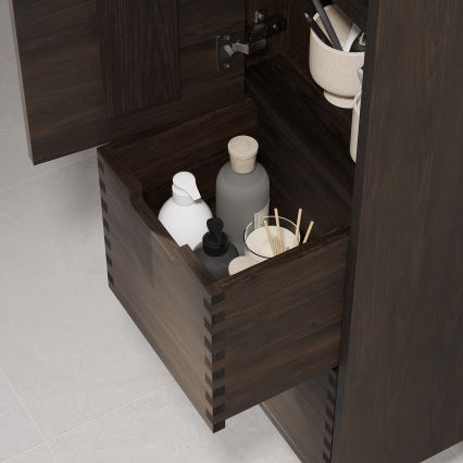 GRIBSKOV 175 cm Bathroom Cabinet – Brown/Oak