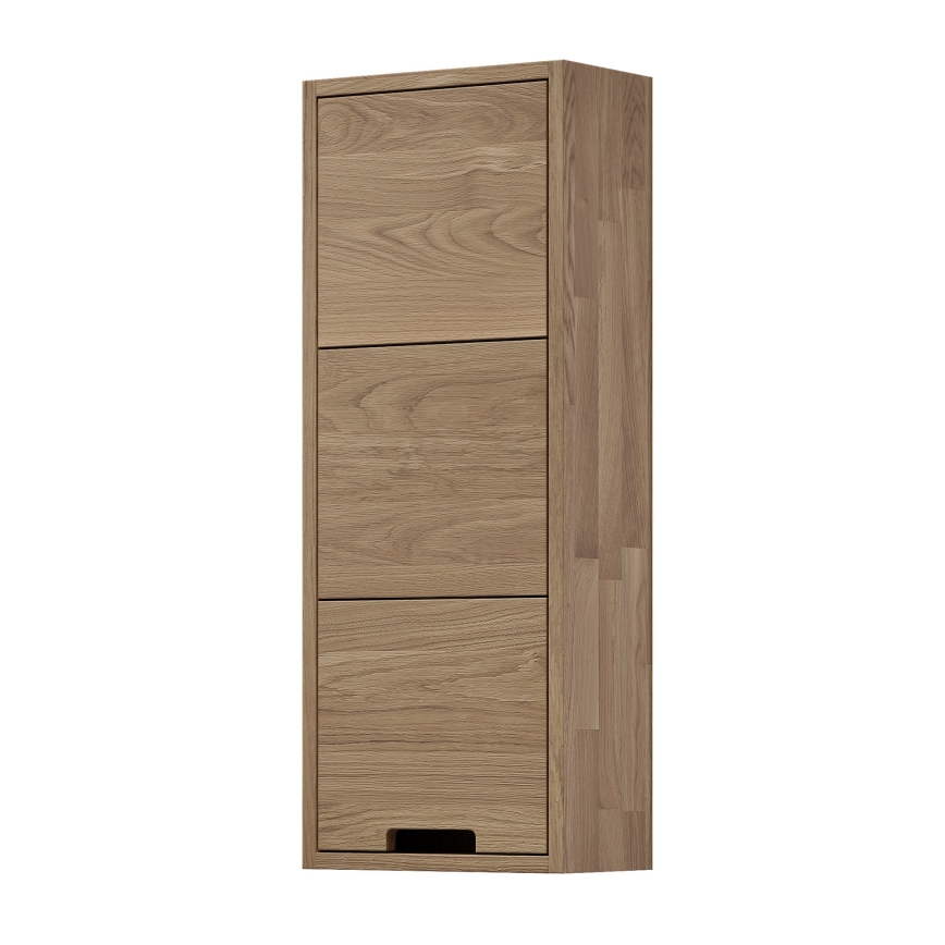 GRIBSKOV 90 cm Wall-Mounted Bathroom Cabinet, Beige/Oak