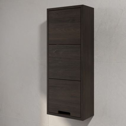 GRIBSKOV 90 cm Wall-Mounted Bathroom Cabinet, Brown/Oak