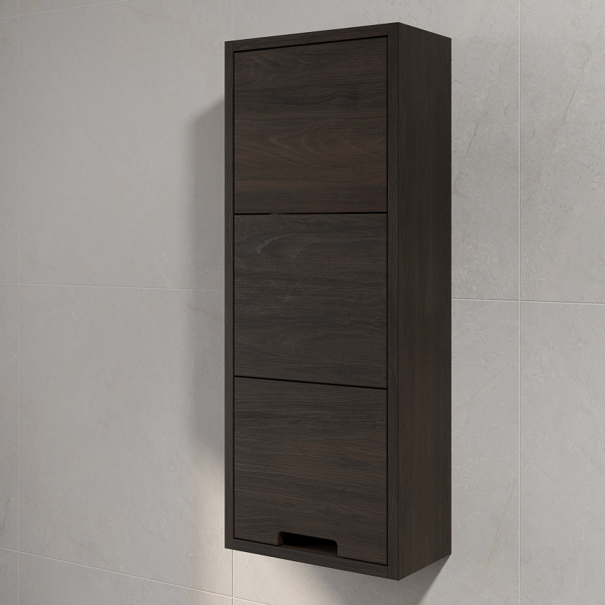 GRIBSKOV 90 cm Wall-Mounted Bathroom Cabinet, Brown/Oak