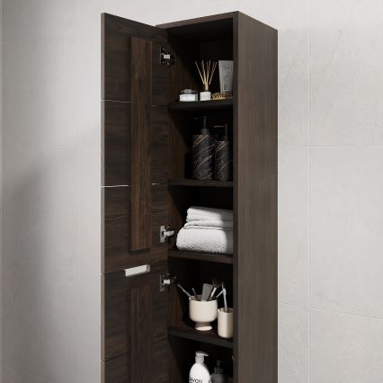 GRIBSKOV Bathroom Cabinet 175 cm Brown/Oak