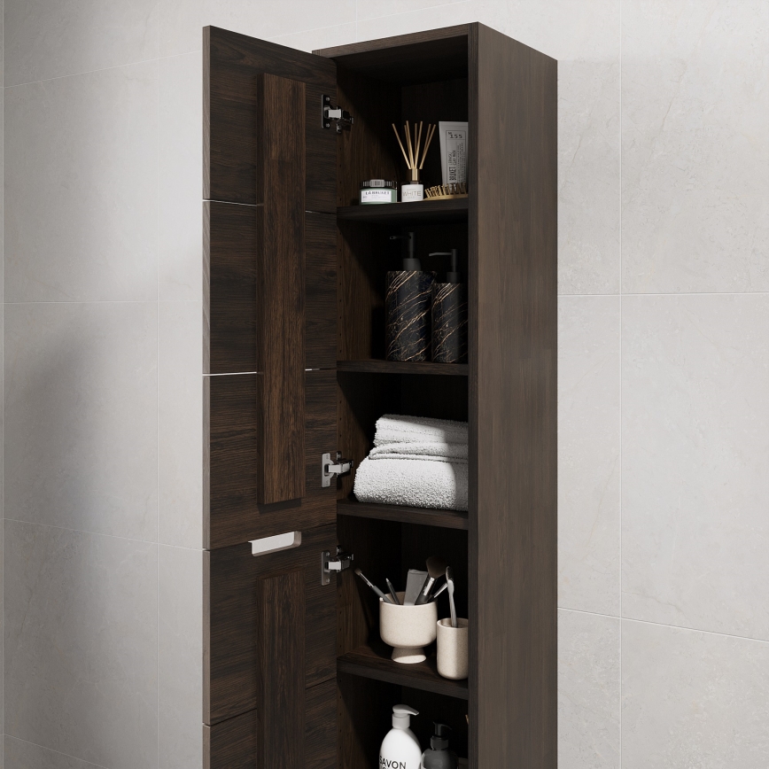 GRIBSKOV Bathroom Cabinet 175 cm Brown/Oak