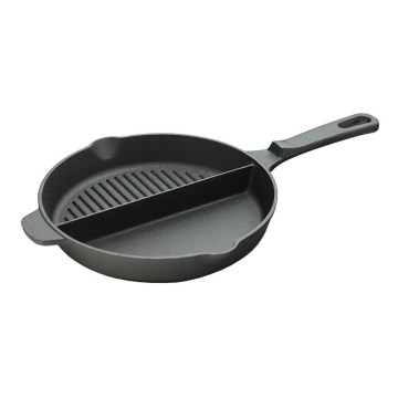 Grill pan with two compartments 25 cm