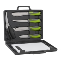 Grilling utensils made of stainless steel with a case 6 pcs