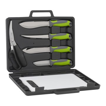 Grilling utensils made of stainless steel with a case 6 pcs