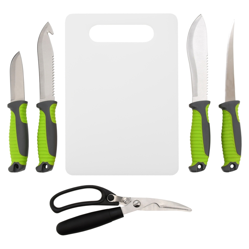 Grilling utensils made of stainless steel with a case 6 pcs