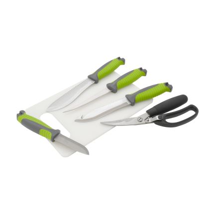 Grilling utensils made of stainless steel with a case 6 pcs