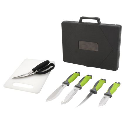 Grilling utensils made of stainless steel with a case 6 pcs