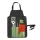 Grilling utensils stainless steel 7 pcs + apron