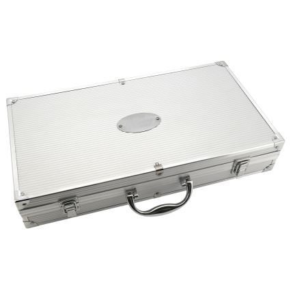 Grilling utensils stainless steel with a case 18 pcs