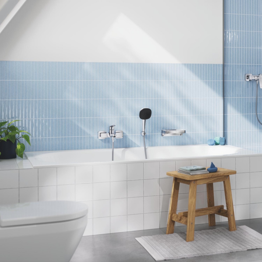 GROHE 1018720000 - DICE Bath Mixer, Polished Chrome