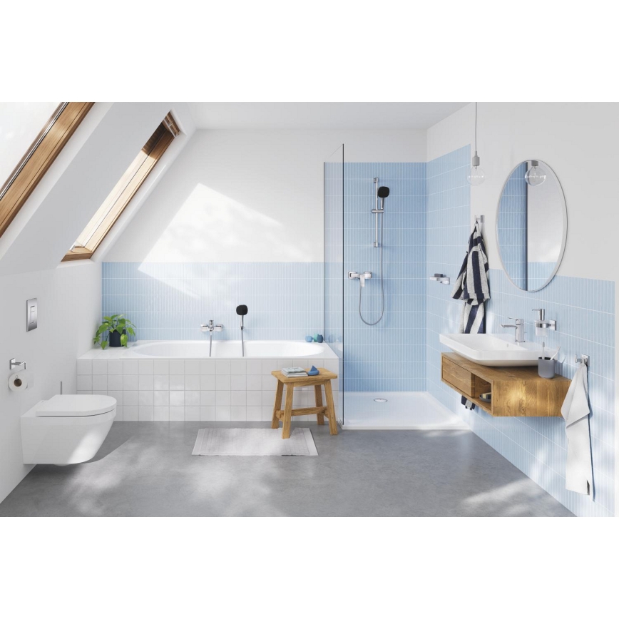GROHE 1018720000 - DICE Bath Mixer, Polished Chrome