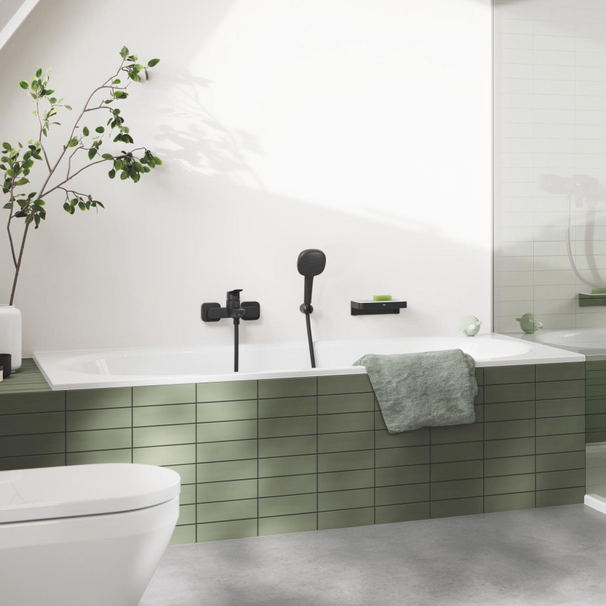 GROHE 1018722430 - DICE Bathtub Mixer, Black