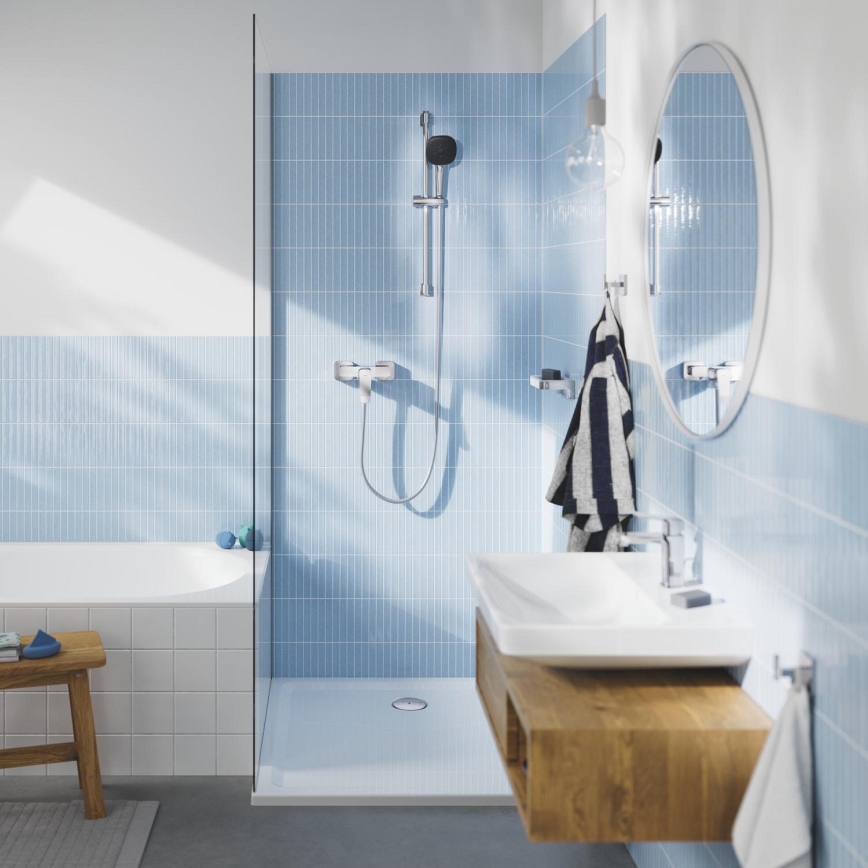 GROHE 1018740000 - DICE Shower Mixer Tap, Polished Chrome