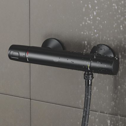 GROHE 1022172432 - PRECISION TREND Thermostatic Shower Mixer, Black