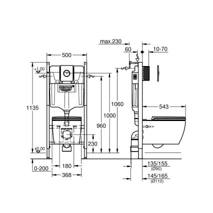 GROHE 103843SH00 - SOLIDO COMPACT 5-in-1 set, 1.13 m, ceramic/white