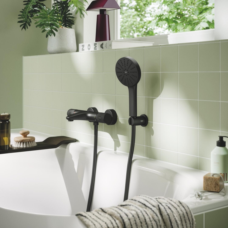 GROHE 1348642430 - VITALIO JOY+ 120 mm Hand Shower, Black