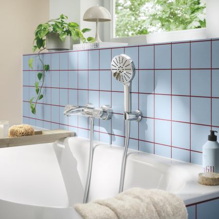 GROHE 1348650000 - VITALIO JOY+ 120 mm shower set, polished chrome