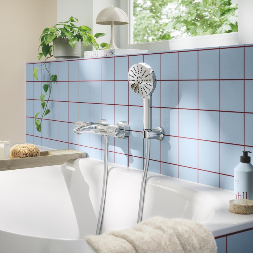GROHE 1348650000 - VITALIO JOY+ 120 mm shower set, polished chrome