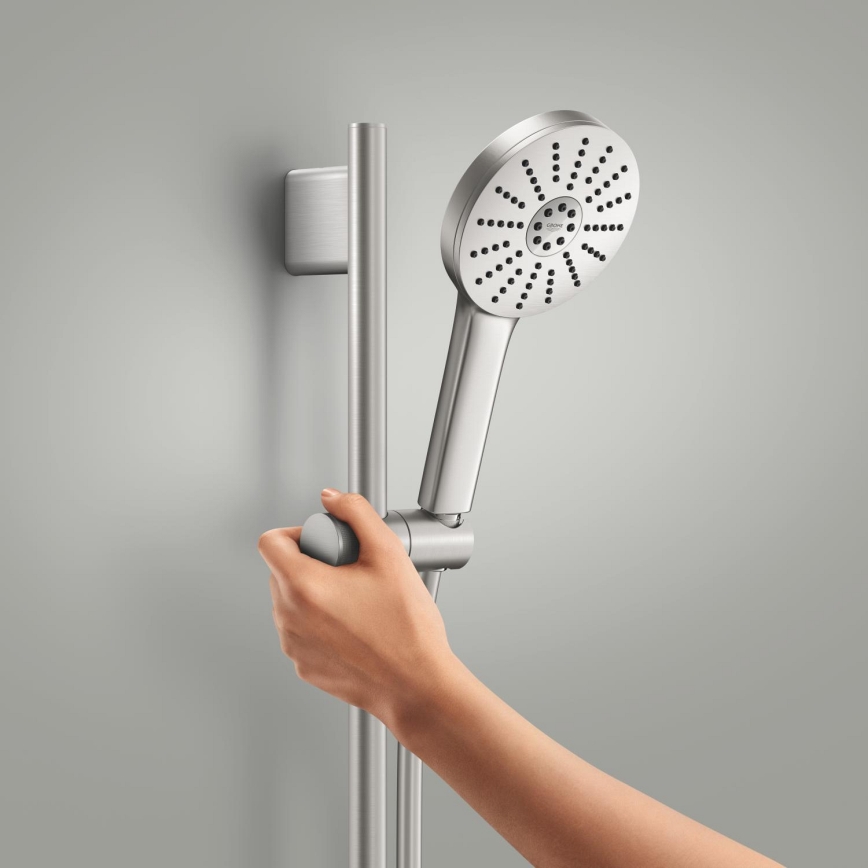 GROHE 134866DC00 - VITALIO JOY+ 120 mm Shower Set, Matte Chrome