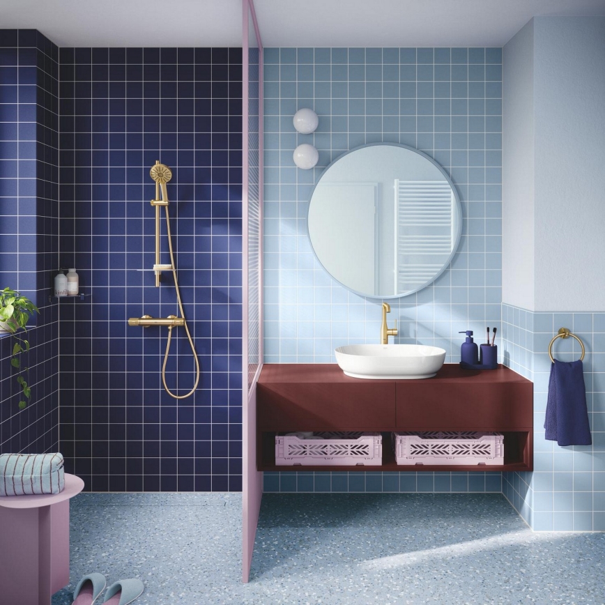 GROHE 134866GN00 - VITALIO JOY+ 120 mm Shower Set, Gold Finish